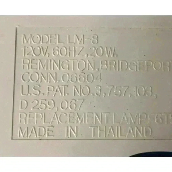 Remington TRUE-TO-LIGHT Lighted Makeup Mirror 4 Light Settings LM-8 Preowned VTG - Picture 10 of 10